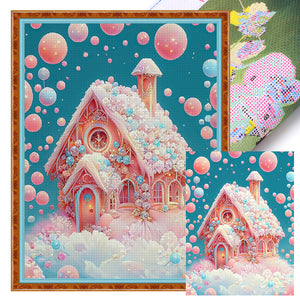 Huancan - Dream Cottage - 50*65CM 16CT 2 Stamped Cross Stitch