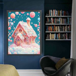 Huancan - Dream Cottage - 50*65CM 16CT 2 Stamped Cross Stitch