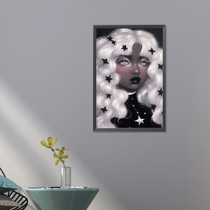 Girl With Dark Candy 40*60CM(Picture) Full Round Drill Diamond Painting