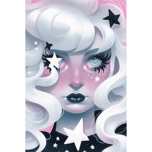 Girl With Dark Candy 40*60CM(Picture) Full Round Drill Diamond Painting