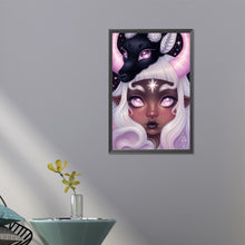 Load image into Gallery viewer, Girl With Dark Candy 40*60CM(Picture) Full Round Drill Diamond Painting
