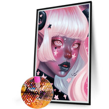 Load image into Gallery viewer, Girl With Dark Candy 40*60CM(Picture) Full Round Drill Diamond Painting
