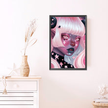 Load image into Gallery viewer, Girl With Dark Candy 40*60CM(Picture) Full Round Drill Diamond Painting

