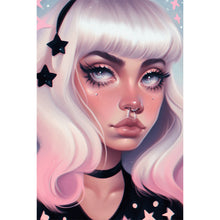Load image into Gallery viewer, Girl With Dark Candy 40*60CM(Picture) Full Round Drill Diamond Painting
