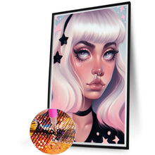 Load image into Gallery viewer, Girl With Dark Candy 40*60CM(Picture) Full Round Drill Diamond Painting
