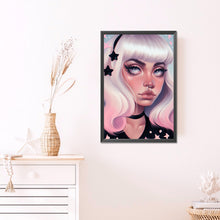 Load image into Gallery viewer, Girl With Dark Candy 40*60CM(Picture) Full Round Drill Diamond Painting
