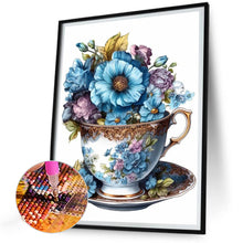 Load image into Gallery viewer, Teacup Bouquet 30*40CM(Canvas) Full Round Drill Diamond Painting
