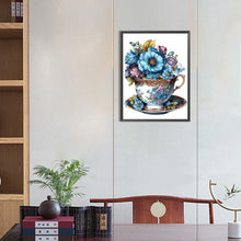 Load image into Gallery viewer, Teacup Bouquet 30*40CM(Canvas) Full Round Drill Diamond Painting
