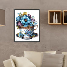 Load image into Gallery viewer, Teacup Bouquet 30*40CM(Canvas) Full Round Drill Diamond Painting

