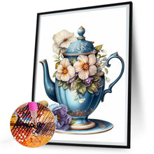Load image into Gallery viewer, Teacup Bouquet 30*40CM(Canvas) Full Round Drill Diamond Painting
