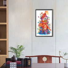 Load image into Gallery viewer, House With Small Flowers 30*50CM(Canvas) Partial Special Shaped Drill Diamond Painting
