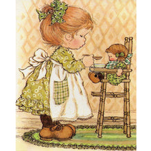 Load image into Gallery viewer, Girl Taking Care Of Children 40*50CM(Canvas) Full Round Drill Diamond Painting
