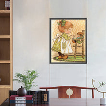 Load image into Gallery viewer, Girl Taking Care Of Children 40*50CM(Canvas) Full Round Drill Diamond Painting
