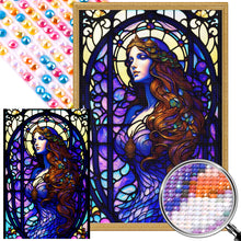Load image into Gallery viewer, Girl With Glass 40*60CM(Picture) Full Round Drill Diamond Painting
