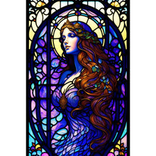 Load image into Gallery viewer, Girl With Glass 40*60CM(Picture) Full Round Drill Diamond Painting
