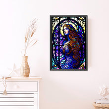 Load image into Gallery viewer, Girl With Glass 40*60CM(Picture) Full Round Drill Diamond Painting
