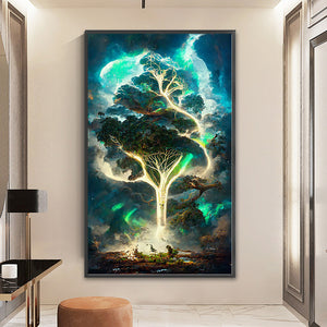 Huancan - Glowing Tree - 40*65CM 11CT 3 Stamped Cross Stitch
