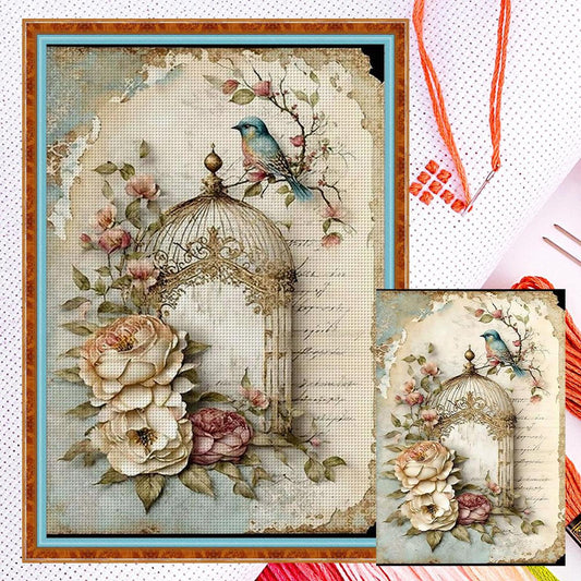 Vintage Poster - Full 11CT Counted Cross Stitch 40x60CM - Yishu