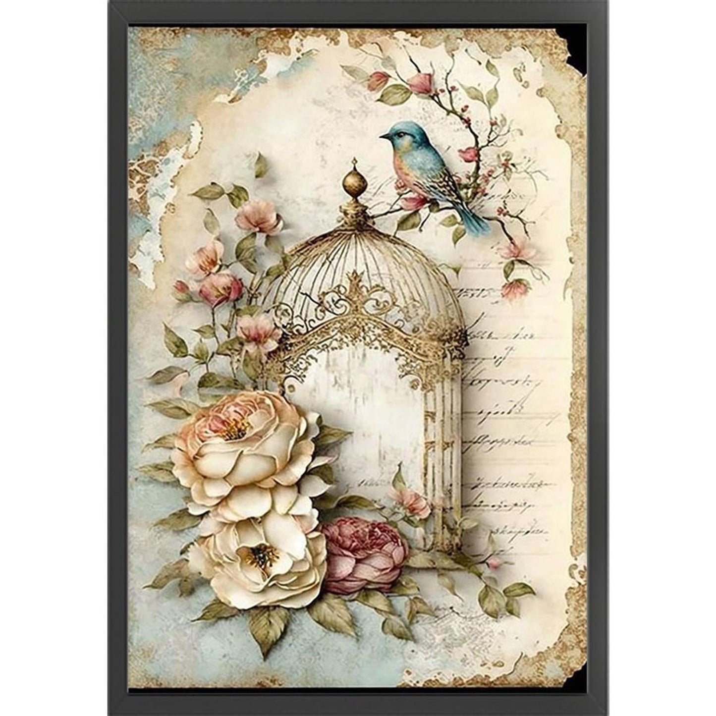Vintage Poster - Full 11CT Counted Cross Stitch 40x60CM - Yishu
