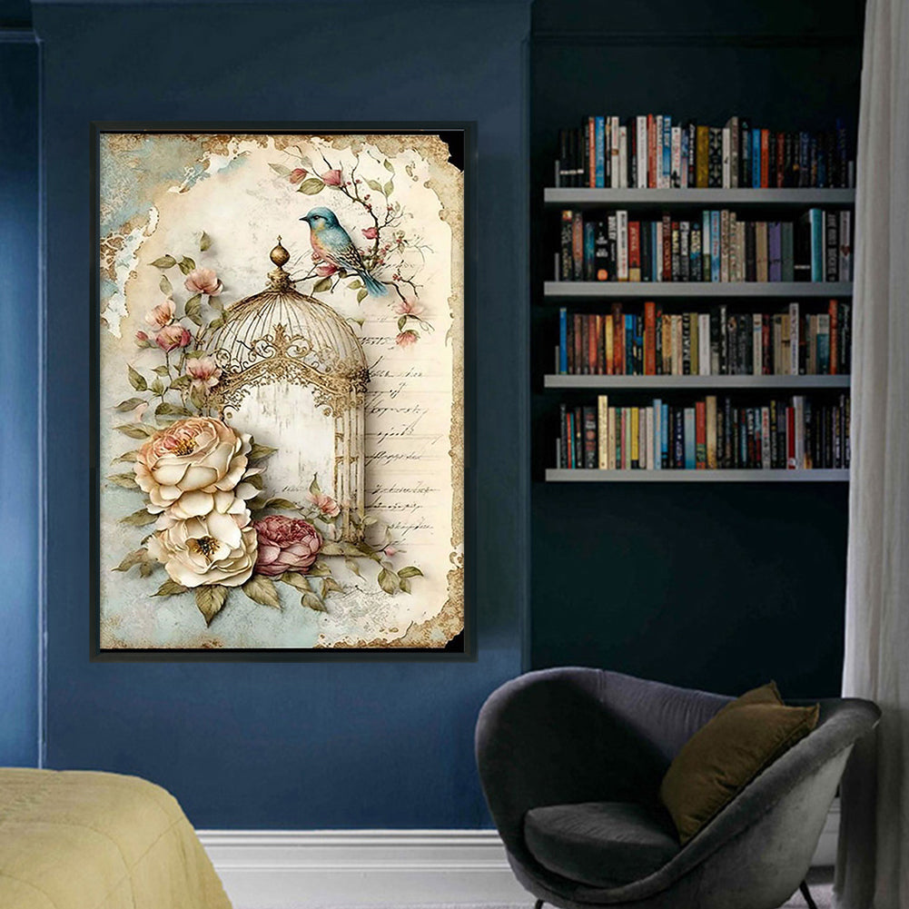 Vintage Poster - Full 11CT Counted Cross Stitch 40x60CM - Yishu