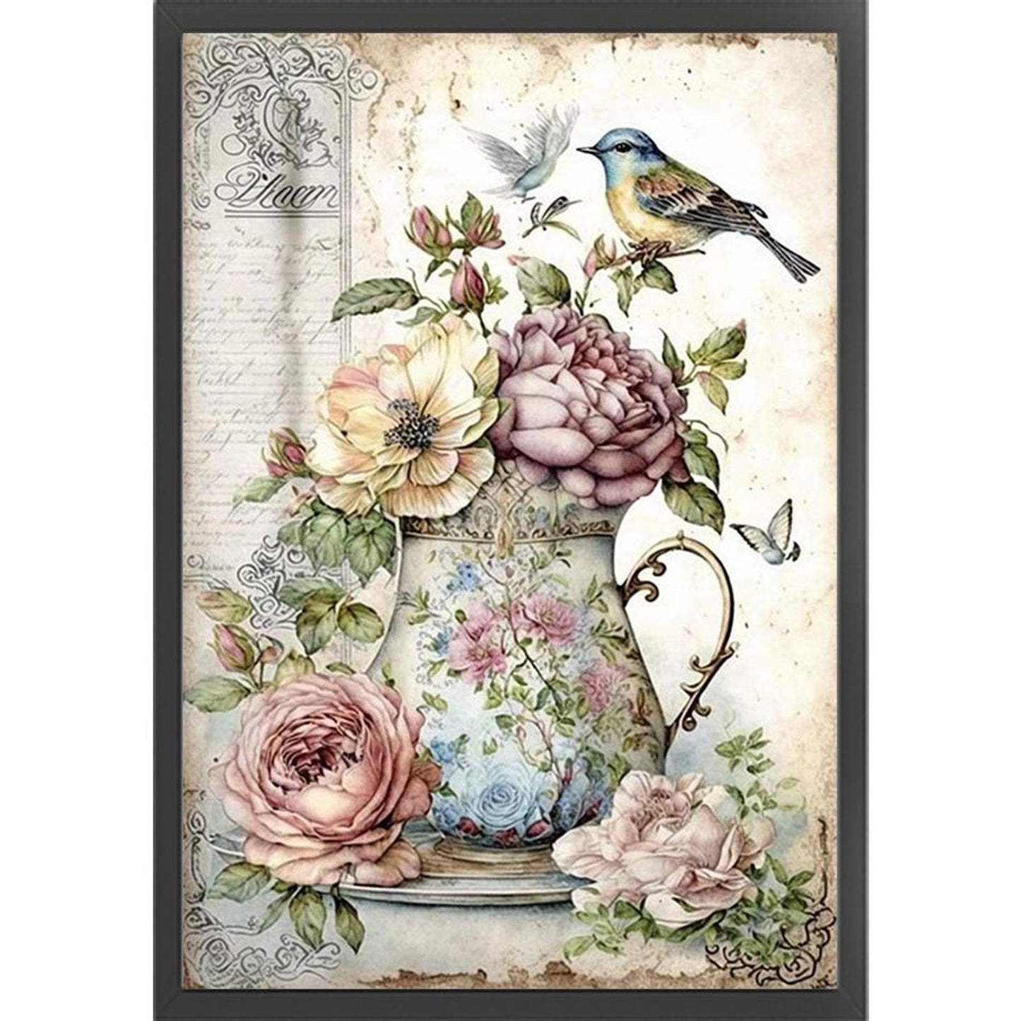 Vintage Poster - Full 11CT Counted Cross Stitch 40x60CM - Yishu