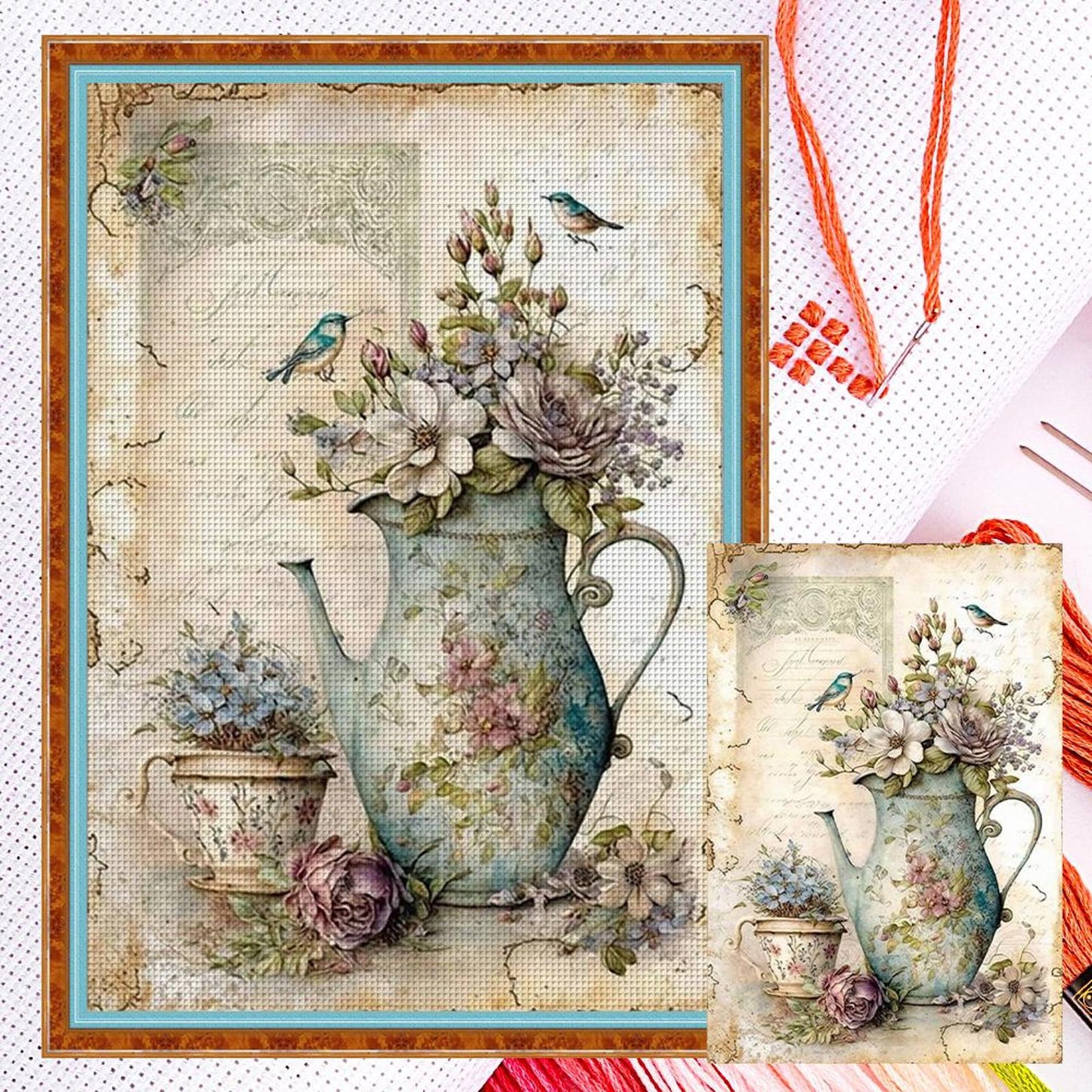 Vintage Poster - Full 11CT Counted Cross Stitch 40x60CM - Yishu