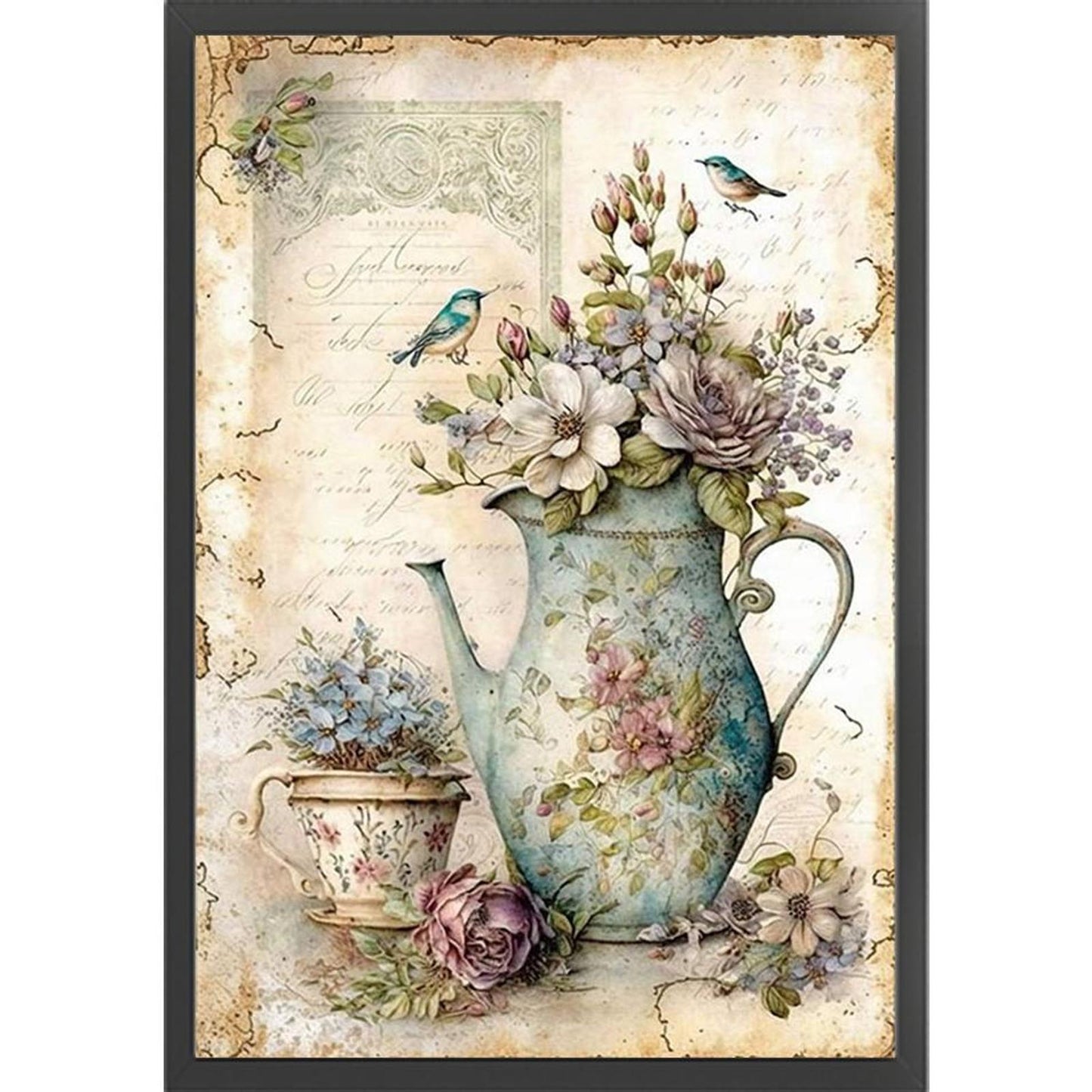 Vintage Poster - Full 11CT Counted Cross Stitch 40x60CM - Yishu