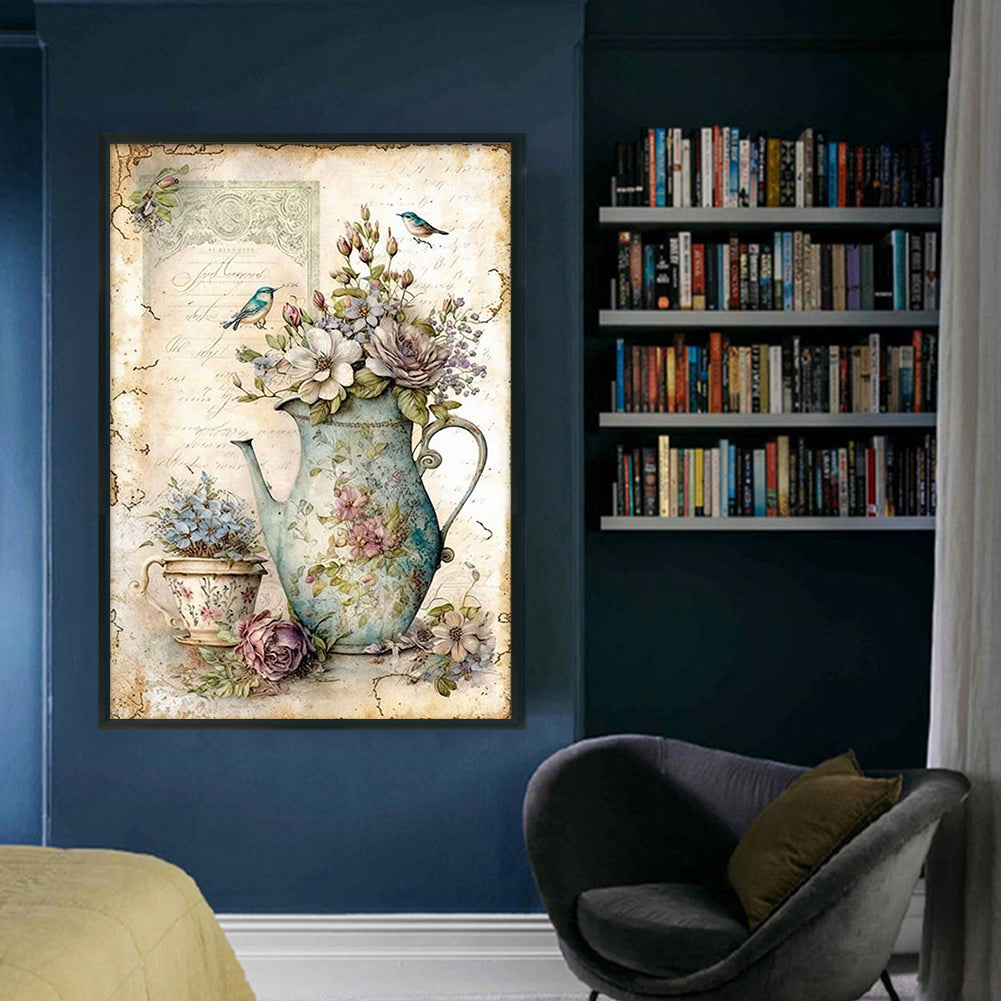 Vintage Poster - Full 11CT Counted Cross Stitch 40x60CM - Yishu