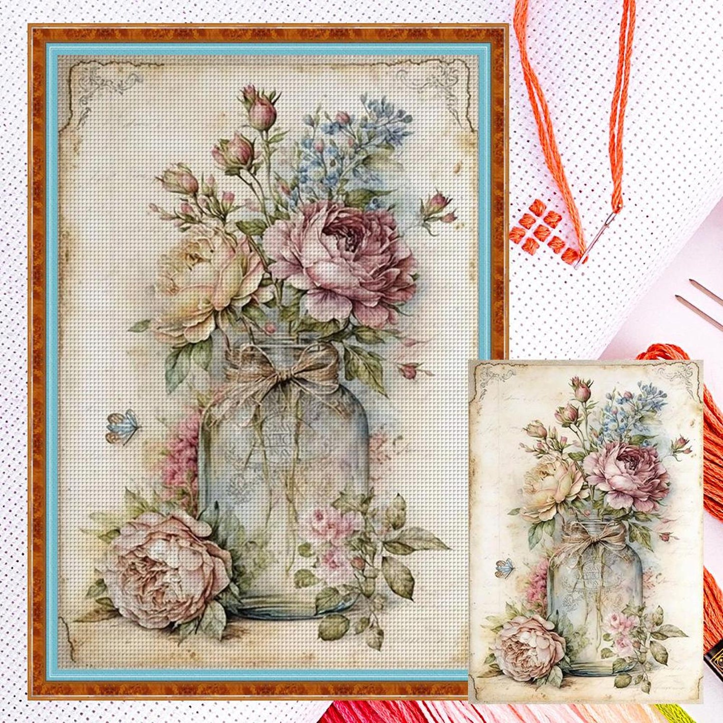 Vintage Poster - Full 11CT Counted Cross Stitch 40x60CM - Yishu