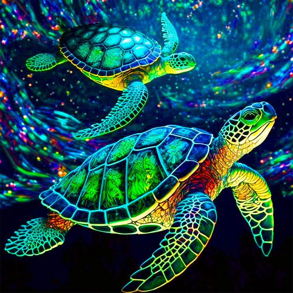 Sea Turtle 40*40CM(Canvas) Full Round Drill Diamond Painting