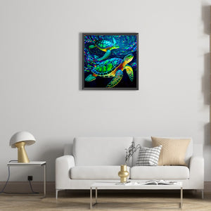 Sea Turtle 40*40CM(Canvas) Full Round Drill Diamond Painting