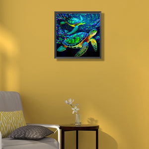 Sea Turtle 40*40CM(Canvas) Full Round Drill Diamond Painting