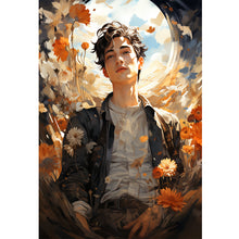 Load image into Gallery viewer, Yishu - Flowers And Man - 50*70CM 11CT 3 Stamped Cross Stitch
