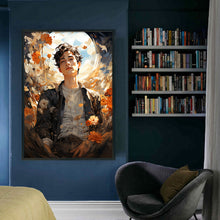 Load image into Gallery viewer, Yishu - Flowers And Man - 50*70CM 11CT 3 Stamped Cross Stitch
