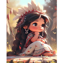 Load image into Gallery viewer, Jungle Girl 40*50CM(Canvas) Full Round Drill Diamond Painting

