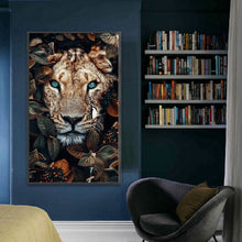 Load image into Gallery viewer, Huancan - Leopard In The Grass - 40*65CM 11CT 3 Stamped Cross Stitch
