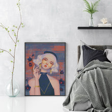 Load image into Gallery viewer, Huancan - Art Girl - 40*55CM 11CT 3 Stamped Cross Stitch
