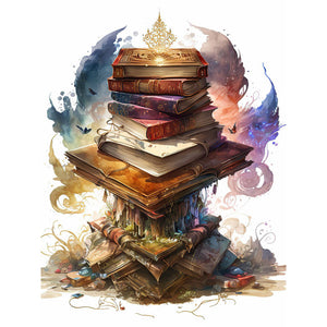 Huancan - Magic Book - 50*65CM 11CT 3 Stamped Cross Stitch
