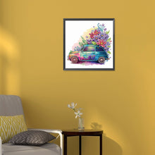 Load image into Gallery viewer, Flowers And Cart 30*30CM(Canvas) Partial Special Shaped Drill Diamond Painting
