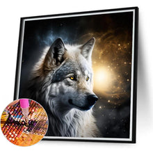 Load image into Gallery viewer, Dark Night Sky Wolf 40*40CM(Canvas) Full Round Drill Diamond Painting
