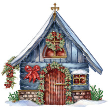 Load image into Gallery viewer, Christmas Cottage 30*30CM(Canvas) Partial Special Shaped Drill Diamond Painting
