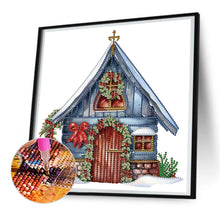 Load image into Gallery viewer, Christmas Cottage 30*30CM(Canvas) Partial Special Shaped Drill Diamond Painting
