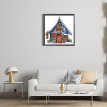 Load image into Gallery viewer, Christmas Cottage 30*30CM(Canvas) Partial Special Shaped Drill Diamond Painting
