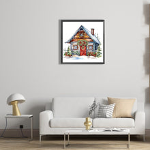 Load image into Gallery viewer, Christmas Cottage 30*30CM(Canvas) Partial Special Shaped Drill Diamond Painting
