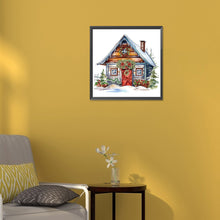 Load image into Gallery viewer, Christmas Cottage 30*30CM(Canvas) Partial Special Shaped Drill Diamond Painting

