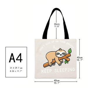 Canvas Bag-Sloth 40*40CM