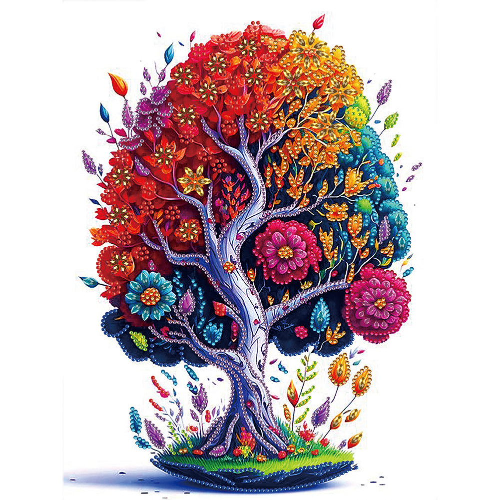 Tree Of Life 30*40CM(Canvas) Partial Special Shaped Drill Diamond Painting