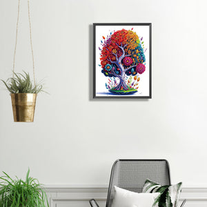 Tree Of Life 30*40CM(Canvas) Partial Special Shaped Drill Diamond Painting