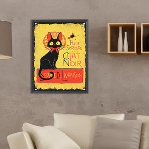 Cat 30*40CM(Canvas) Full Round Drill Diamond Painting