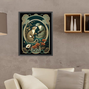 Otter 30*40CM(Canvas) Full Round Drill Diamond Painting